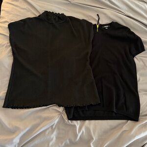 Bundle of 2 Large Black Tops